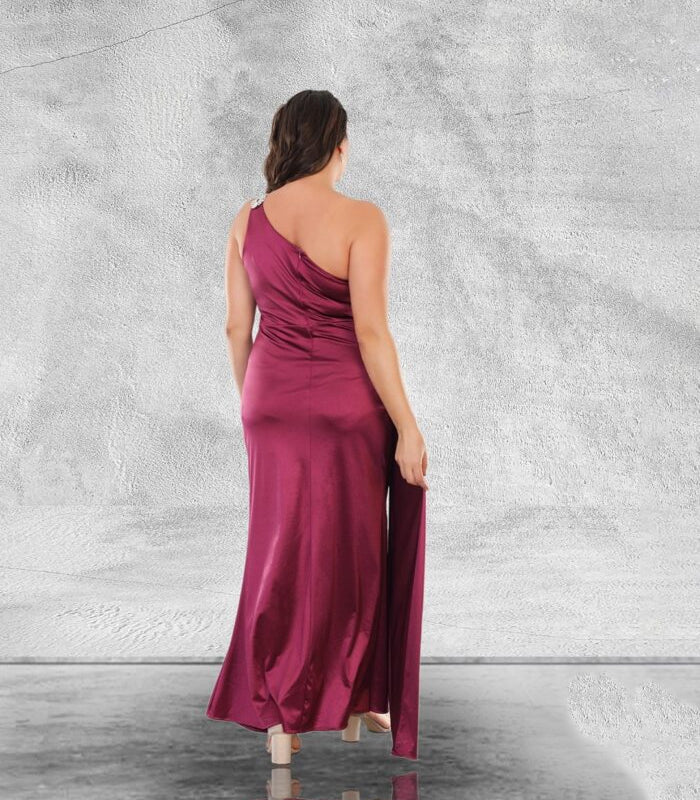 LONG SATIN DRESS