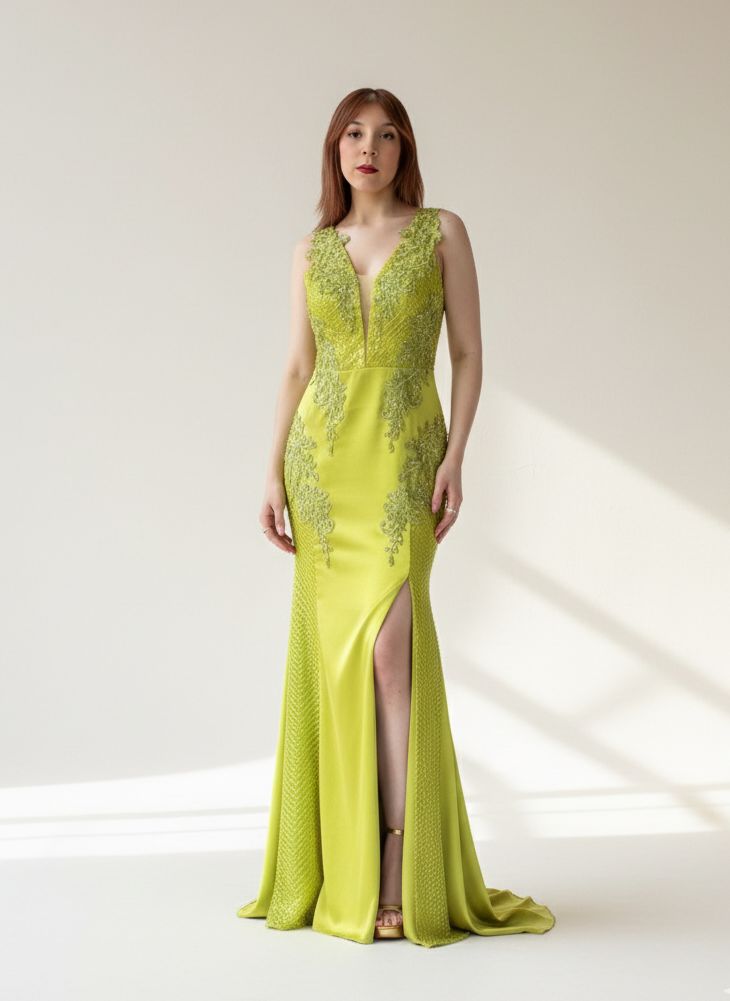 Gold Embroidered Gown