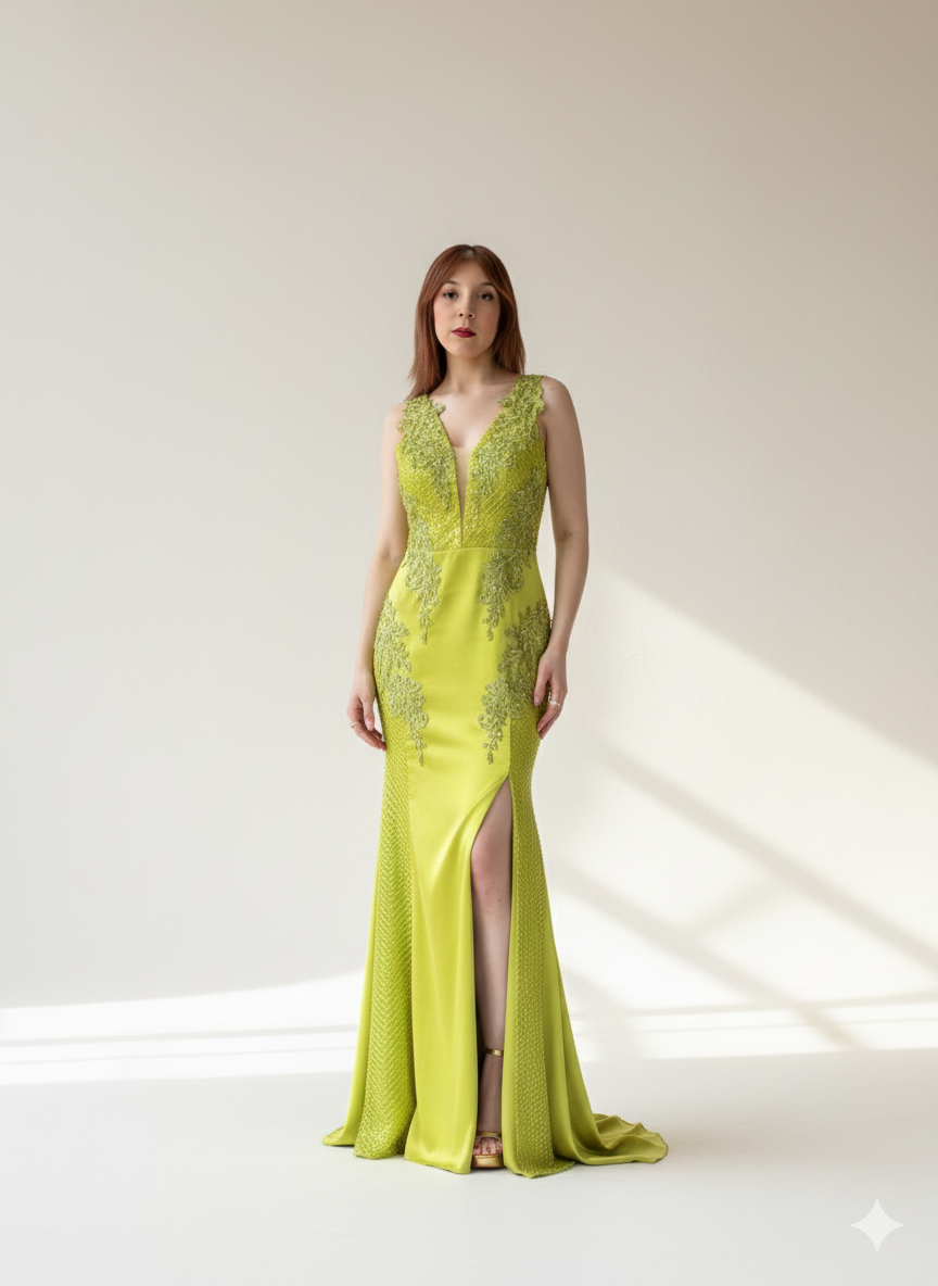 Gold Embroidered Gown