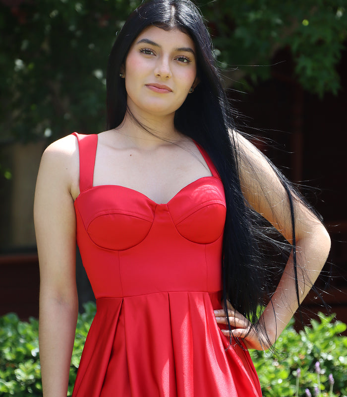 Satin Midi Dress