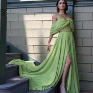 Olive-Green Satin