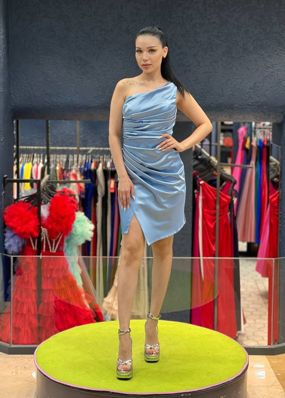 Asymmetric  Short Dress