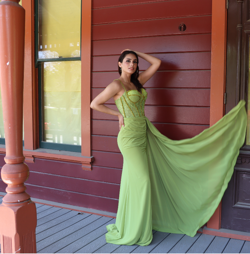 LONG CRYSTAL DRESS