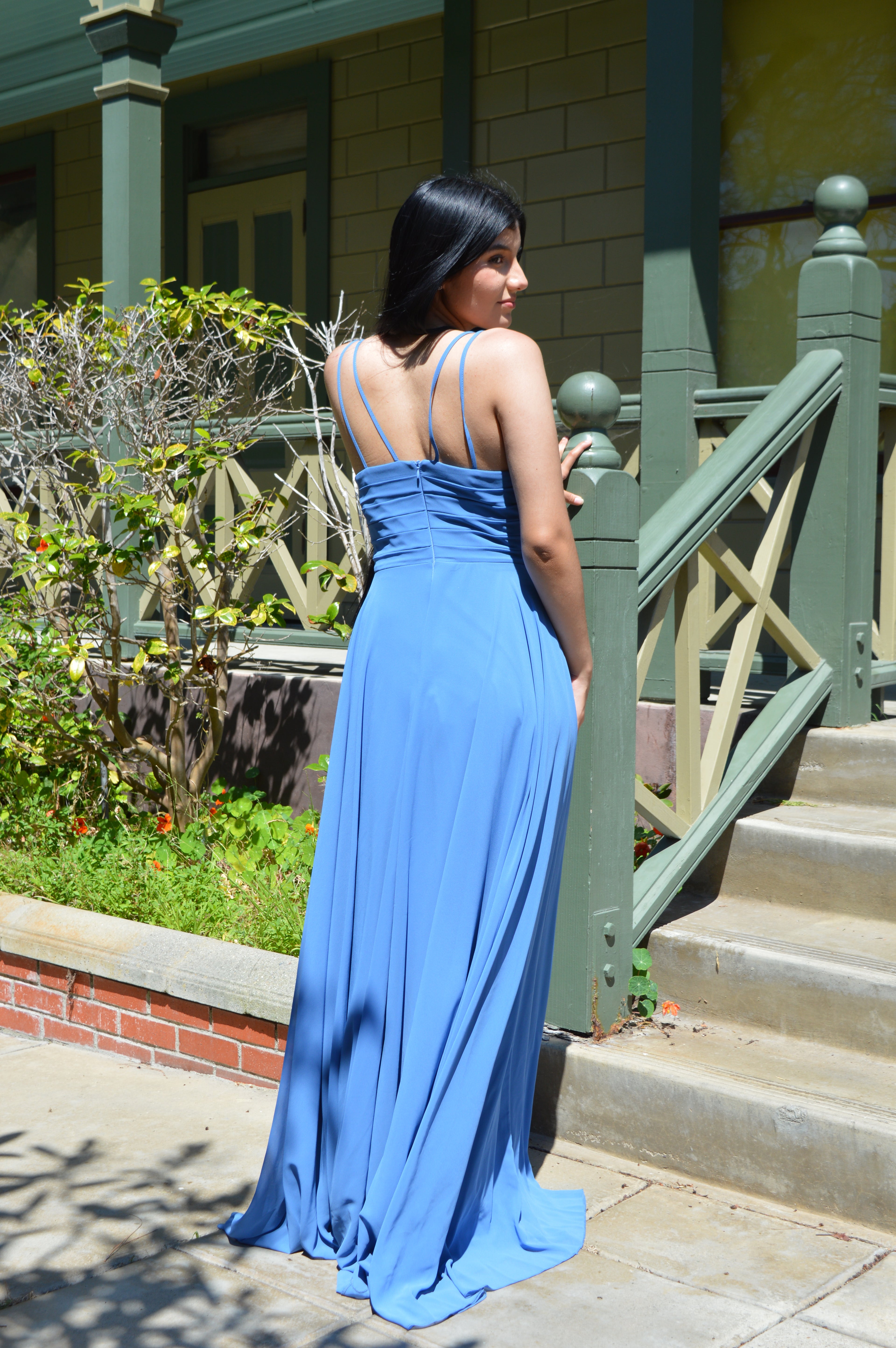 long chiffon dress