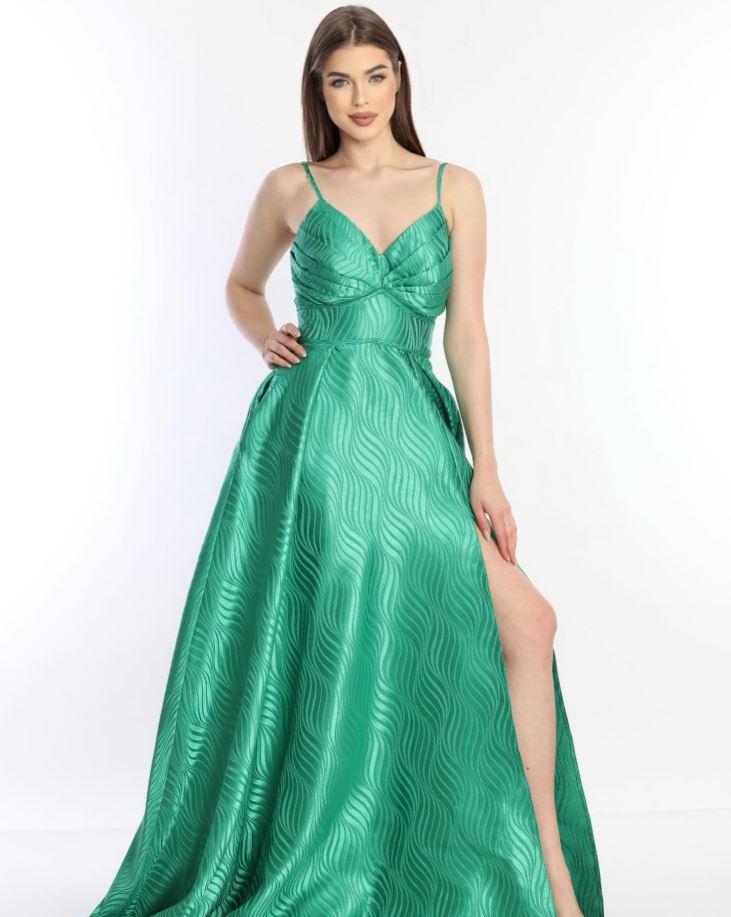 LONG SATIN DRESS